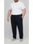 Eşofman Altı Battal Beden Pamuklu Düz Paça Rahat Kalıp Erkek 4