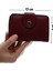Bozuk Para Gözlü Bol Kartlıklı Bordo Mini Kadın Cüzdanı 1