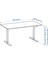 Trotten Yüksekliği Ayarlanabilen Çalışma Masası Beyaz 160 x 80 cm 2