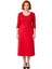 Kadın Smart Ofis Casual Günlük Kullanım Midi Triko A Line Havuz Yaka Truvakar Kol Elbise Kaliteli 1