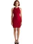 Kadın Bodycon Kesim Kırmızı Halter Yaka Kolsuz Mini Elbise Modern Şık Gece ve Özel Davetlerde 2