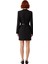 Kadınlara Özel Siyah Kruvaze Ceket Yaka Mini Elbise Standart Kol Kış Ofis Stili Kaliteli Şık 2