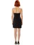Kadın Gece Partileri Için Şık Askılı Straplez Dokuma Kısa Bodycon Elbise Siyah Kaliteli 2