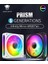 Prism 120 mm Gen5 Argb Kasa Fanı Beyaz, Faset Rgb Etkisi 5 V 3 Pinli Anakart Syncable 4-Pin Ayna Pwm, Bilgisayar Kasaları ve Sıvı Radyatörler Için Uygun 2