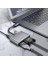 Type-C HDMI VGA USB 3.0 Type 4in1 Video Dönüştürücü Veri Aktarıcı USB Adaptör Notebook ve Macbook ile Uyumlu Gri Tc-26 3