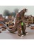 Gerçek Görünümlü Özel Dokulu Kükreyen Işıklı Godzilla & Kong Giant Godzilla Ejderha Figür Oyuncak R 1