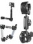 Duall Top Kelepçe Montaj Çubuk Direği Bisiklet Bisiklet Motosiklet Gidon Tüp Tutucu Aksesuarları Gopro Hero 13 12 11 10 9 8, Djı Osmo Action 5 Pro 4 3 INSTA360 X3 X4 Go3 Ace Pro ile Uyumlu 1