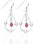 Chandelier Sallantılı Gümüş Kadın Küpe 4.5x2 cm 1