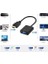 Tablet Projeksiyon Notebook Uyumlu HDMI To VGA Kablo Siyah 3