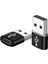 2944 USB 3.0 To Type-C Şarj Data Çevirici Dönüştürücü Adaptör - Dişi Usb'den Type-C Soketine Çevirir - Iki Ucu Type-C Olan Kablo Ile Standart USB Üzerinden Şarj Edilir (1) 2