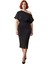 Kadın Asimetrik Yaka Bodycon Midi Elbise Şık Modern Düz Tasarım Ilkbahar Sonbahar Davetleri Için 3