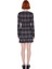 Kadın Fashion Forward Ekose Kareli Bodycon Kalıp Örme Uzun Kollu Mini Elbise Kışlık Koleksiyon 3