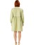 Kadın Shift Kalıp Hakim Yaka Balon Kol Düz Dokuma Mini Elbise Ilkbahar Sonbahar Için Ideal Seçim 4