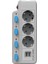 Termal Akım Korumalı 2500W 10 Amper 3 Lü Priz 1.5 Metre Uzatma Kablosu Çoklu Priz 2 USB Çocuk Korumalı 4