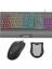 Eclipse Siyah USB Rgb Aydınlatmalı Q Gaming 4 Tuş Makrolu Oyuncu Klavye Mouse Set 1