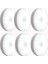 Hareket Sensörlü Gece Lambası, Duvar Lambası, Dolap Lambası, USB Şarj Edilebilir LED Işık, Akıllı Sensör Işığı, Pil ile Çalışan Işık, Dolap, Yatak Odası, Dolap, Koridor Vb. Için (Beyaz Işık, 6 Adet) 1