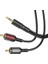 Kablo Aux Audio 3.5mm To Çift Rca Aux Standart Ses Kablosu 3.5mm Kulakık Çıkışlı Tablet Bilgisayar Telefon ve Mp3 Çalar Ile Amfi Bağlantı Kablosu 150CM BL11 1