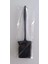 Tuvalet Fırçası Silikon Klozet Wc Banyo Küvet Temizleme Fırçası Antibakteriyel Kolay Temizlenir Delmeden Duvara Monte Ürün Boyutu: 36.5cm x 10CM x 4.1cm (Siyah) 2