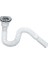 Home Yüksek Kaliteli Çelik Süzgeçli Lavabo Gider Hortumu,pratik Körüklü Sifon,uzun Eviye Gider Borusu (150CM) 2