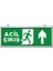 Acil Çıkış Acil Yönlendirme Armatürü Levhası Yukarı Yön SG025 1