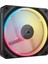 Icue Link LX120-R Rgb 120MM Pwm Ters Fan - Tek Fan - Düşük Gürültülü, Corsaır Manyetik Kubbe Rulman, Çift Işık Döngüsü, Corsaır Quikturn Vidaları, Sıfır Rpm Modu - Siyah 1