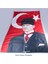 Türk Bayrağı Kalpaklı Atatürk Fotoğraflı Türkiye Bayrağı 70X105 cm 3