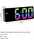 LED Dijital Masa Saati Termometre Alarm Takvimli Mod Ayarlı (Renkli) 4