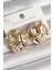 Pirinç Gold Renk İşlemeli Daire Plaka Model Kadın Küpe - TJ-BKP10243 3