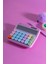 Hesap Makinesi Geniş ve Renkli Tasarım (Güneş Enerjili) - BL21255 (Pembe) 1