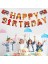 Itfaiyeci Happy Birthday Çelenk, Itfaiyeci Doğum Günü Dekorasyonu, Doğum Günü Çelenk Seti, Parti Dekorasyonu, Itfaiye Tarzı, Happy Birthday Yazısı, Çocuk Partisi Için 4