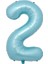 Balon 2 Rakamı Helyum Balon 76 cm (Mavi) 1