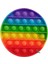 Pop It Push Bubble Fidget Popit Gökkuşağı Renkli Duyusal Stres Oyuncağı(Yuvarlak) M579SS 1