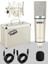 Cx1 Mixer Set Condenser Mikrofon Ses Kartlı Mikser + Stand + Filtre 5