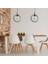 Beton Minimalist Halka Dekoratif Lamba, Iskandinav Tasarım, Tavan Aydınlatma Avizesi, Salon Avizesi 6