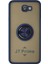 Samsung Galaxy J7 Prime Kılıf Montreal Yüzüklü Silikon Kapak - Lacivert 1