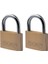 Lock CAD40T 2 Adet Masif Pirinçten Yapılmış Anahtarlı Büyük Asma Kilit Paketi, Altın Rengi, 5,4 x 4 x 1 cm 1