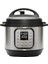 Pot Akıllı Pişirici, 3 Litre Kapasite, Elektrikli Düdüklü, Yavaş Pişirme, Pilav Pişirme, Kızartma Modu, Yoğurt Hazırlayıcı, Buharlı Pişirme ve Yemek Isıtma Özelliği, Paslanmaz Çelik/siyah 1