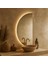 Luna Yarım Daire LED Ayna – Modern Minimal Form 2