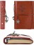 Retro Vintage Denizcilik Defteri Klasik Pu Deri Kapak Not Defteri Seyahat Günlüğü Seyahat Dergisi Doldurulabilir Eskiz Defteri Spiral Halka Binder Günlüğü Boş Sayfalar, Astarsız Kağıt, Retro Kolye, Klasik Kabartmalı (130X185 Mm, Kahverengi) 5