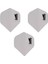 Set (15 Adet) Dartsan Dart Flight-Flayt. 100 Micron Pet Beyaz 1
