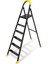 Zigana Hardy Özel Tasarım Hafif Merdiven, Kaymaz,özel Üçgen BASAMAKLAR,125 kg Taşıma Kapasitesi, (5+1) 1