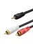 3.5 mm To 2rca Kablo 2lıne Gold 10M Siyah HDX1061 1