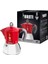 - Moka Indüksiyon Kırmızı: 6 Cups Ocak Üstü Espresso Pişirici - 280ML - Alt Hazne: Dış Paslanmaz Çelik Iç Alüminyum - Patentli Güvenlik Valfi - Indüksiyon Ocak Türleri Için Uygundur 1