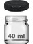 40 ml Farklı Boyutlarda Kavanoz 40 cc Konserve Metal Kapaklı Cam Kavanoz 6 Adet (Şeffaf, 40 Cc) 4