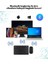 Kablosuz Klavye ve Mouse Seti Bluetooth'lu Şarj Edilebilir Windows&amp;ios&amp;android&amp;telefon&amp;tablet Uyumlu Beyaz 4