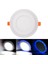 Adet Çift Renkli Hero LED Panel 6+3 Watt 14,5 cm Mavi - Beyaz Iki Renkli Tavan Spot Lambası 4