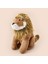 Soft Ormanların Kralı Aslan Figürlü Yastık - Kahverengi - 30X55 cm 3