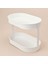 Bath 2 Katlı Oval Organizer - Beyaz - 32,5X19 cm 1