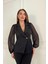 Piliseli Kadın Ceket Metal Düğme Detaylı Kolları Tül Şık ve Modern Tasarım 033 5