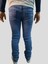 Erkek Çocuk Denim Füme Tırtıklı Ligralı Kot Pantolon 3
